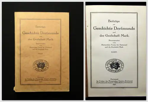 Beiträge zur Geschichte Dortmunds u der Grafschaft Mark XXXIV. 1927 Geschichte