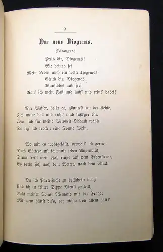 Mehring Champagner-Geist Liede rund Lustspiele französischer Meister um 1890