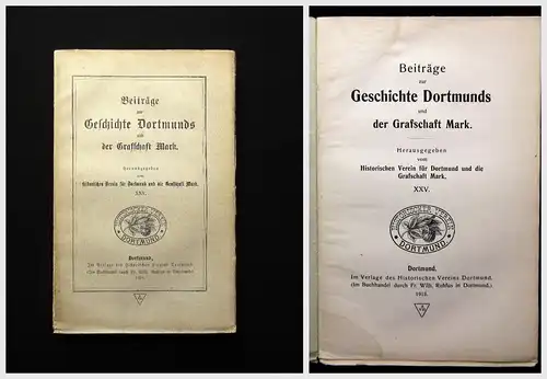Beiträge zur Geschichte Dortmunds u der Grafschaft Mark XXV. 1918 Geschichte