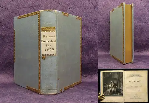 Helena Taschenbuch für 1839 Dritter Jahrgang Ex Libris Adolf Spamer Goldschnitt