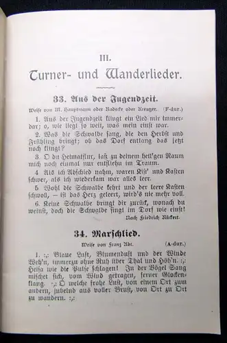 Liederbuch des Allgemeinen Turnvereins zu Dresden(gegründet 1844) 1913