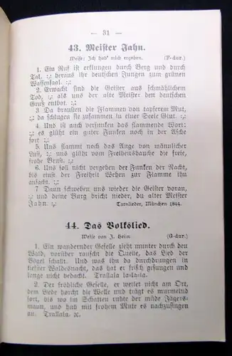 Liederbuch des Allgemeinen Turnvereins zu Dresden(gegründet 1844) 1913