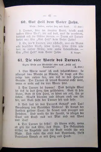 Liederbuch des Allgemeinen Turnvereins zu Dresden(gegründet 1844) 1913