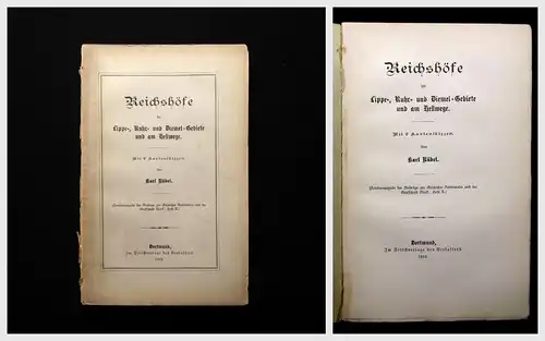 Rübel Reichshöfe im Lippe-, Ruhr- u Diemel-Gebiete und am Hellwege 1901 2 Karten