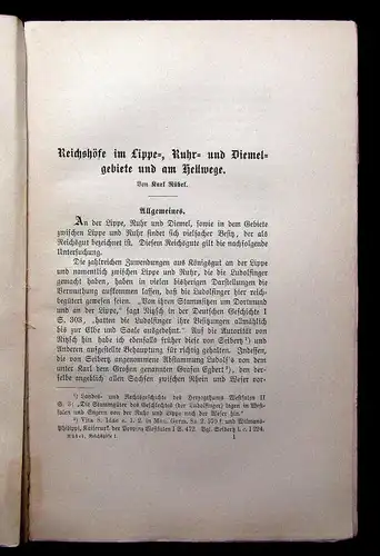 Rübel Reichshöfe im Lippe-, Ruhr- u Diemel-Gebiete und am Hellwege 1901 2 Karten