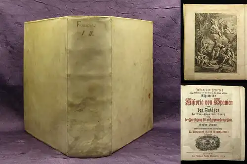 Ferreras Allgemeine Historie von Spanien 2 Bde. in 1(von 13) 1754 Geschichte