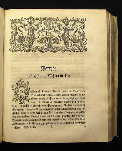 Ferreras Allgemeine Historie von Spanien 2 Bde. in 1(von 13) 1754 Geschichte