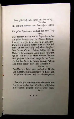 Baumbach Der Pathe des Todes 1905 Dichtung dekorativer Einband Rundumgoldschnitt