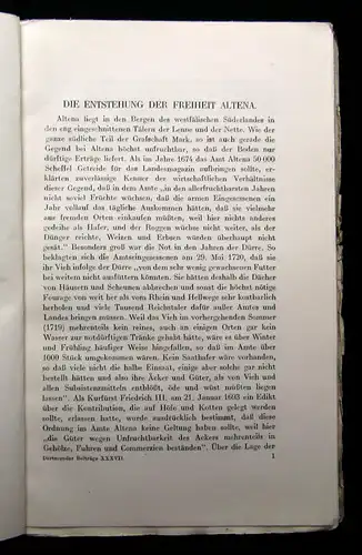 Beiträge zur Geschichte Dortmunds u der Grafschaft Mark XXXVII 1929 Geschichte