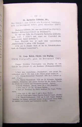 Geschichte Dortmunds und der Graffschaft Mark XIX 1910 Dortmunder Freigrafen