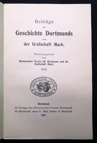Beiträge zur Geschichte Dortmunds und der Graffschaft Mark XLV. 1939 Herdecke