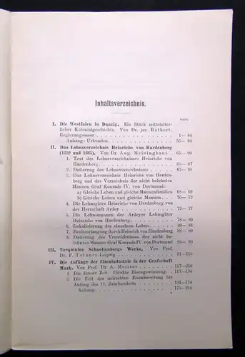 Beiträge zur Geschichte Dortmunds und der Graffschaft Mark XL. 1932 Geschichte
