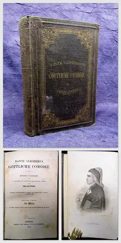 Philalethes Dante Alighieri´s Göttliche Comödie 1. u. 2. Teil 1871  Lyrik mb