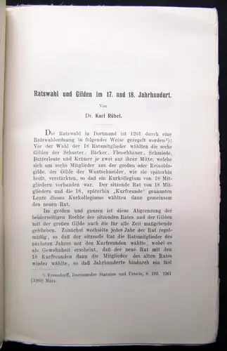 Beiträge zur Geschichte Dortmunds und der Graffschaft Mark XXII. 1913 Geschichte