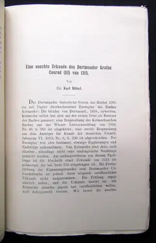 Beiträge zur Geschichte Dortmunds und der Graffschaft Mark XXII. 1913 Geschichte