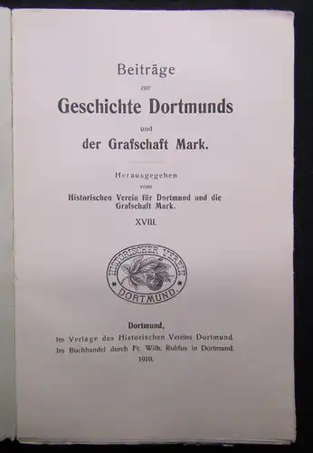 Beiträge zur Geschichte Dortmunds und der Graffschaft Mark XX. 1911