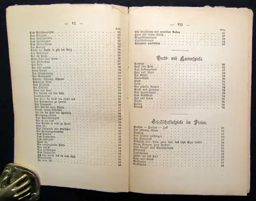 Busch Das Gesellschafts-spielbuch und Allerhand Kunststücke um 1900 Experimente