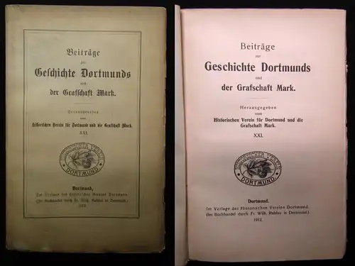 Beiträge zur Geschichte Dortmunds und der Graffschaft Mark XXI. 1912 Geschichte