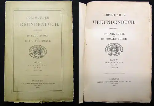 Dortmunder Urkundenbuch Band II. Erste Hälfte (No.1-387) 1372-1394, 1890