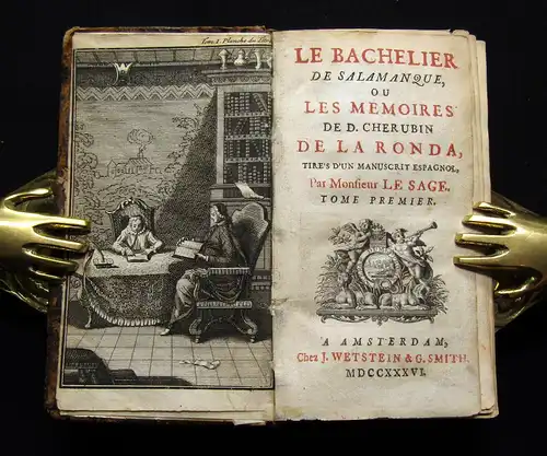 Le Sage 1736 Le Bachelier de Salamanque ou Les Memoires de D. Cherubin de la ...