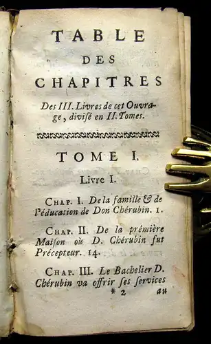 Le Sage 1736 Le Bachelier de Salamanque ou Les Memoires de D. Cherubin de la ...