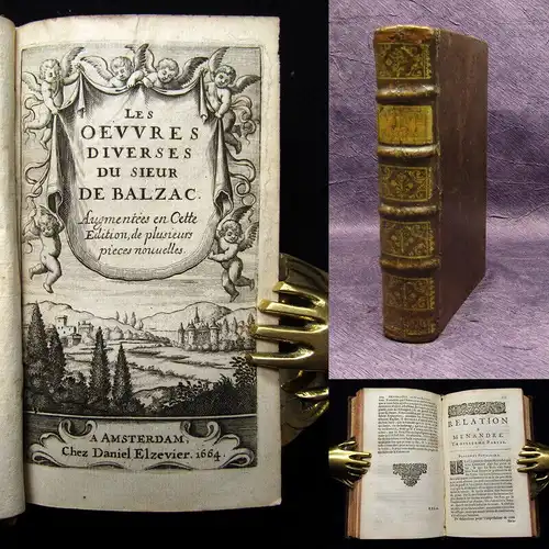 Balzac 1664 Les Oeuvres diverses du sieur de Balzac. Augmentees en cette...