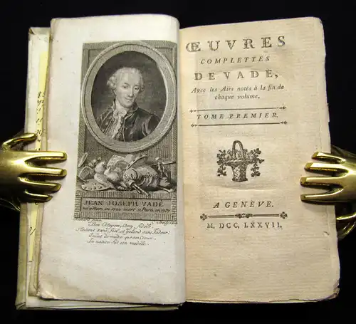 Vade, Jean-Joseph 1777 Oeuvres complettes, avec les airs notés à la fin de ...