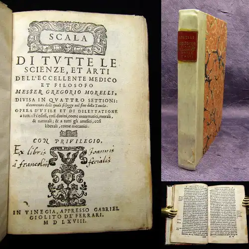 Morelli, Georgio 1568 Scala di tutte le Scienze et Arti Wissenschaft Skala