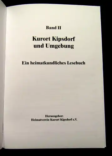 Kurort Kipsdorf um Umgebung, Band 1-2, Sächsische Schweiz, Heimatverein, Sachsen