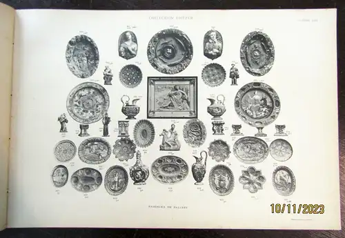 Catalogue des objets d`art et de haute curiosite antiques Nur  die Tafeln selten