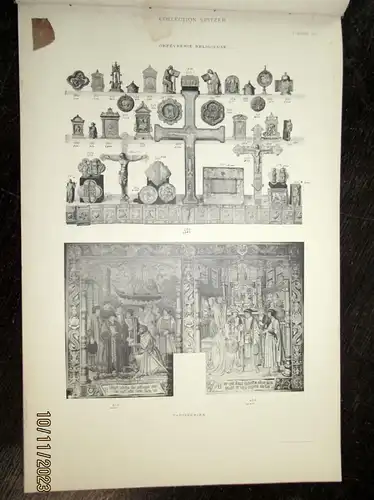 Catalogue des objets d`art et de haute curiosite antiques Nur  die Tafeln selten