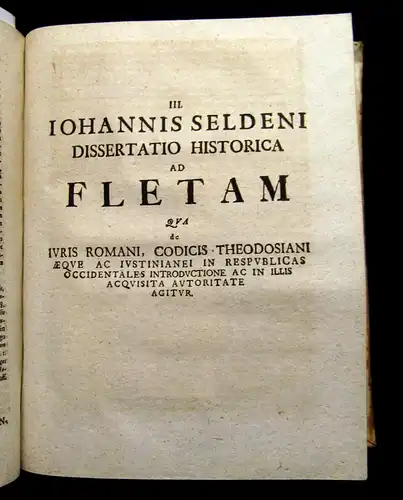 Hoffmann 1726-1734 Historiae Juris Romano-Justinianei - 2 Bde.