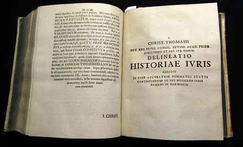 Hoffmann 1726-1734 Historiae Juris Romano-Justinianei - 2 Bde.