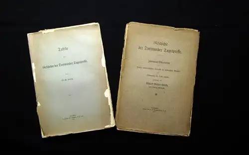 Piersig Geschichte der Dortmunder Tagespresse+ Tafeln zur Geschichte 1915