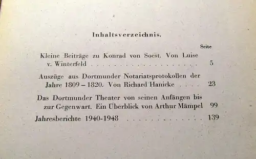 Luise von Winterfeld Beiträge zur Geschichte und der Graffschaft Mark XLVII 1948