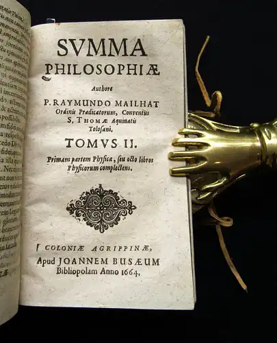 Raymundo 1664 Summa Philosophiae rationalis, Naturalis, Moralis, supra-Naturalis