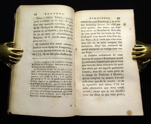 Montesquin, Ch. 1768 Lettres Familiere - Nouvelle Edition