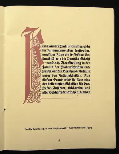 Die 12 schönsten Schriften Buchdruckerei Säuberlich 1922 selten Schriftgießerei