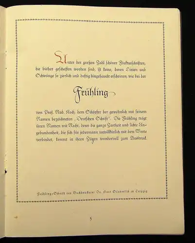 Die 12 schönsten Schriften Buchdruckerei Säuberlich 1922 selten Schriftgießerei