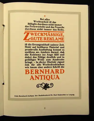 Die 12 schönsten Schriften Buchdruckerei Säuberlich 1922 selten Schriftgießerei