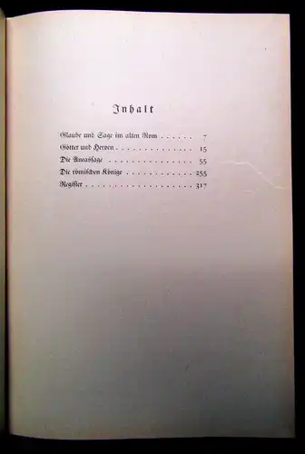 Scheffer, Thassilo Römische Götter- und Heldensagen 8 Kunstbeilagen 40 Abb. 1926