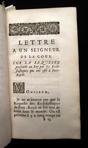 Bouhours 1684 Opuscules sur divers sujets- Lettre a un seigneur de la cour [...]