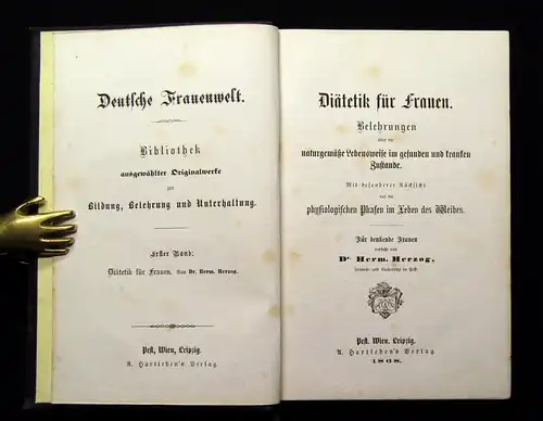 Herzog Diätetik für Frauen physiologische Phasen im Leben des Weibes 1868