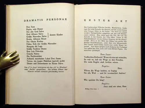 Bethge Don juan Tragikömödie in drei Akten um 1910 Radierung von Erich Gruner