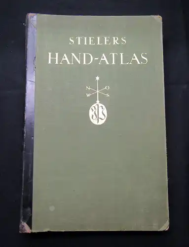 Stieler 1926/1927 Stielers Hand-Atlas - 254 Haupt- und Nebenkarten in Kupfer