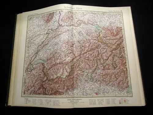 Stieler 1926/1927 Stielers Hand-Atlas - 254 Haupt- und Nebenkarten in Kupfer