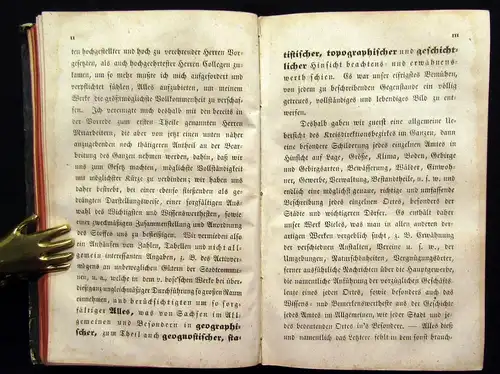 Richter Beschreibung des Königreich Sachsens 2 Theile in 1 Buch 1846 Geographie