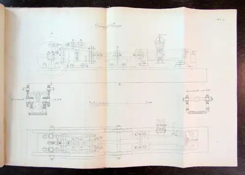 Tafeln zum Jahresberichte 1852 Berg u. Hüttenmännischen Maschinen-/ Bauwesens