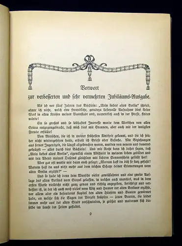 Nalli-Rutenberg Das alte Berlin Erinnerungen um 1920 Geschichte Landeskunde