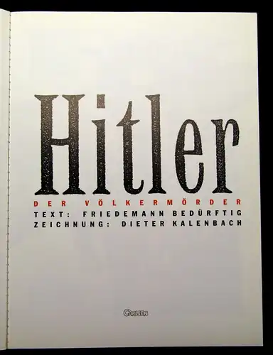 Hitler Bd.1 und 2 komplett EA 1989 Geschichte Militaria